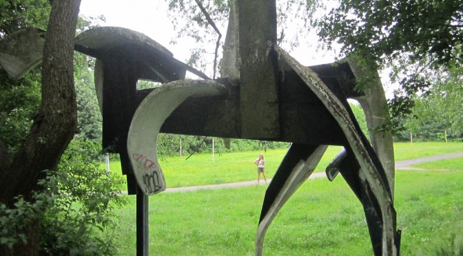 white horse pacified - public art