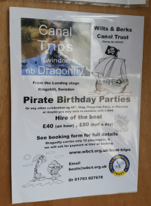 Pirate Party poster - Taking a trip on Dragonfly