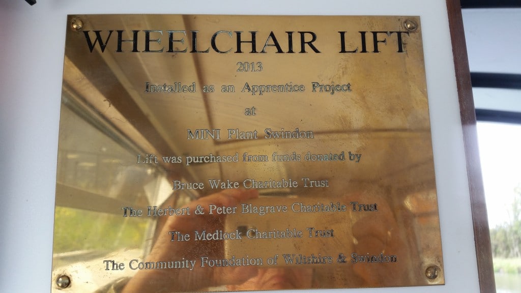 wheelchair plaque