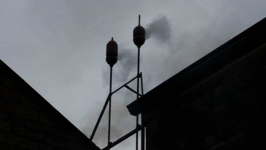 The replica hooter on the roof of STEAM museum - The GWR Hooter Sounds Again