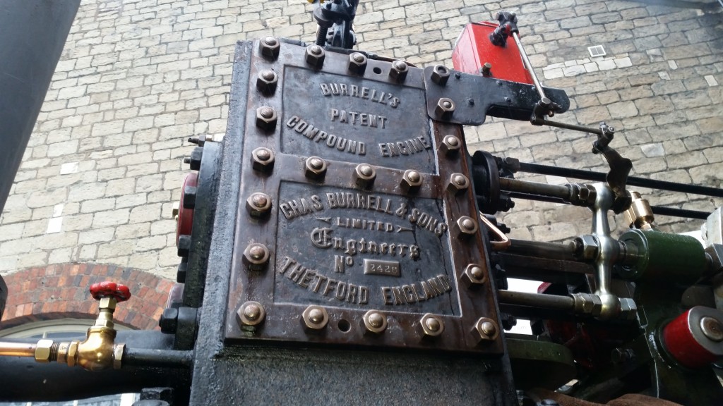 close up of traction engine