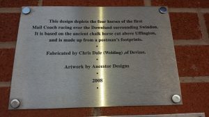 Feet artwork Dorcan Mail Office - plaque