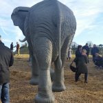 elephant sculpture swindon rear