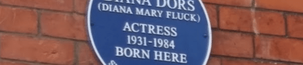 Diana Dors blue plaque