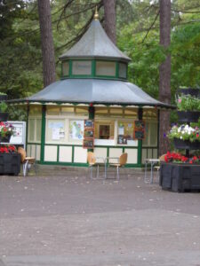 The pavilion kiosk cafe in Swindon town gardens