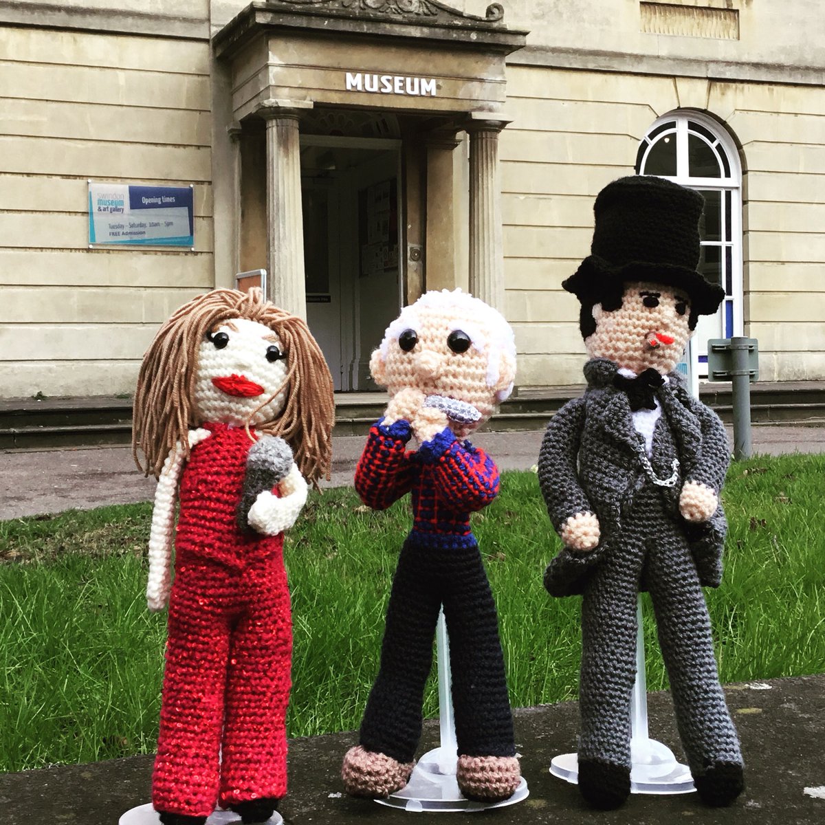 Swindon celebrities get knitted