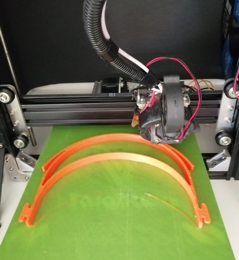 SED Developments Shielding NHS Staff - Face shield on printer