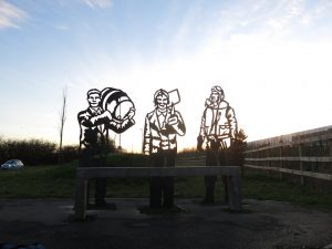 Sustrans portait bench south marston swindon