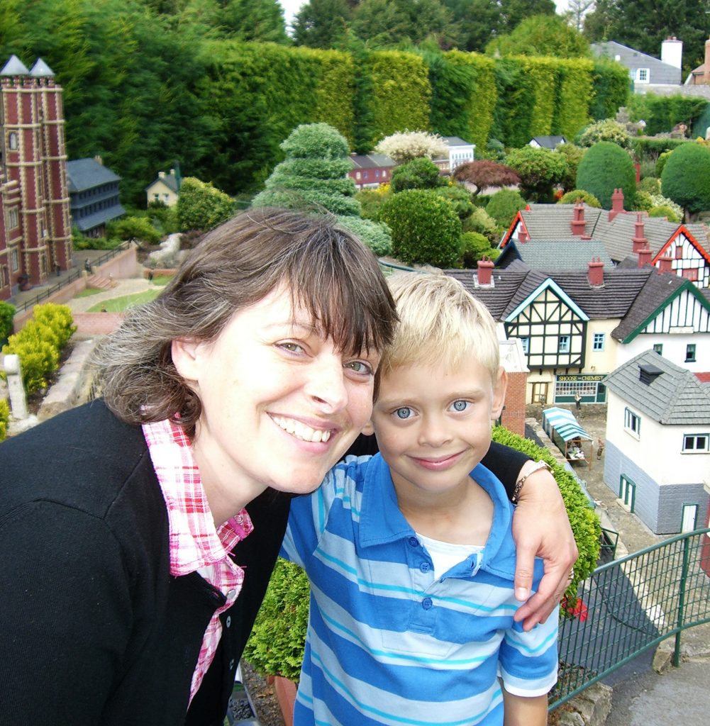 Ainslie's Pavilion Edges Closer - Ainslie Duffell with her son Alex who is now 20 and a student at university in Cardiff. 