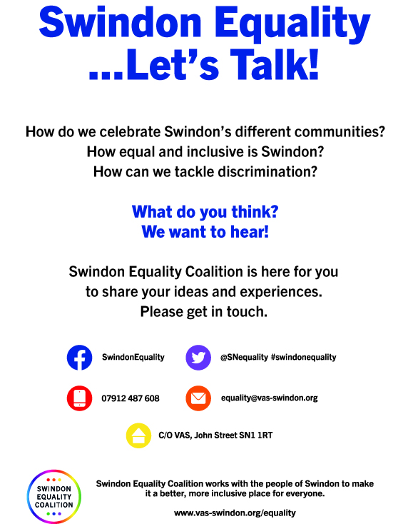 Swindon Equality Coalition - poster about Swindon equality