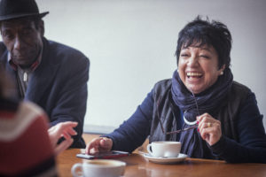 Fighting social media stereotypes of ageing - people drinking coffee