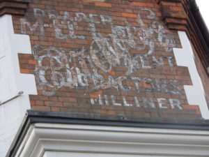 W G Little Milliner and Draper - ghost sign on 1-3 Faringdon Road