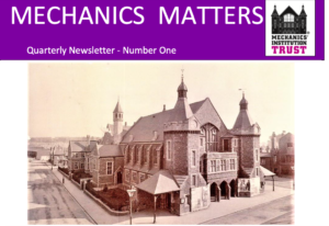 Mechanics' Matters Newsletter No 1 - screengrab of a newslettter
