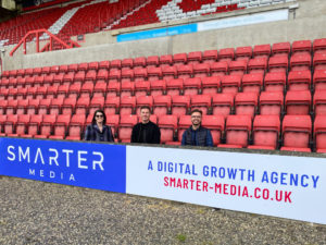 Emma, Ben & Rob -Smarter Media Aligns With Swindon Town Football Club 