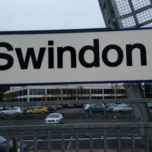 Launching Swindon Day - swindon sign