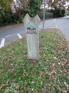 The Wiltshire New Forest - new forest national park sign