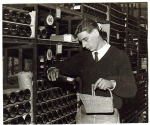 Royston Cartwright in the corn exchange wine cellars
