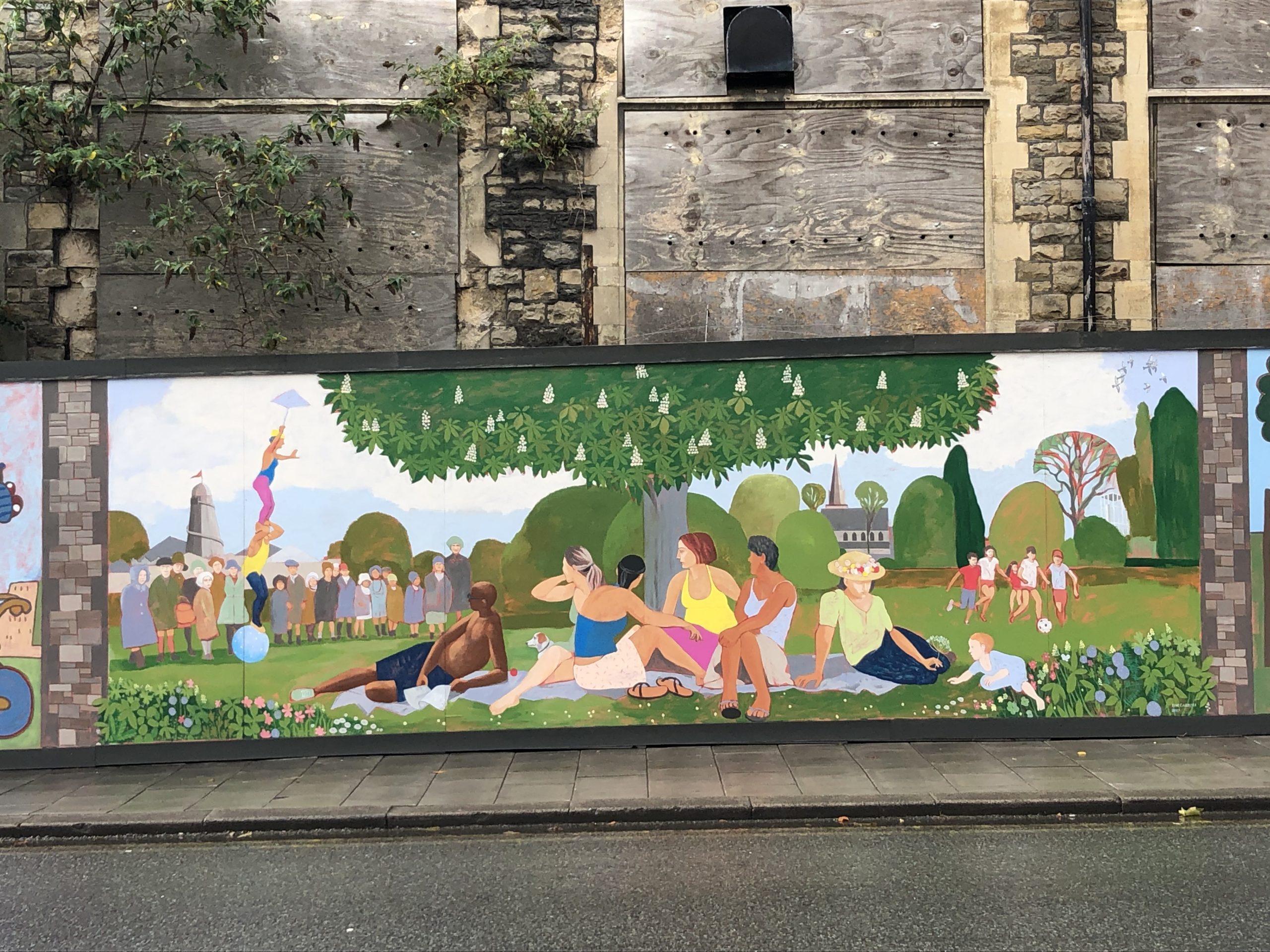 Tim Carroll section of the The Mechanics' Murals