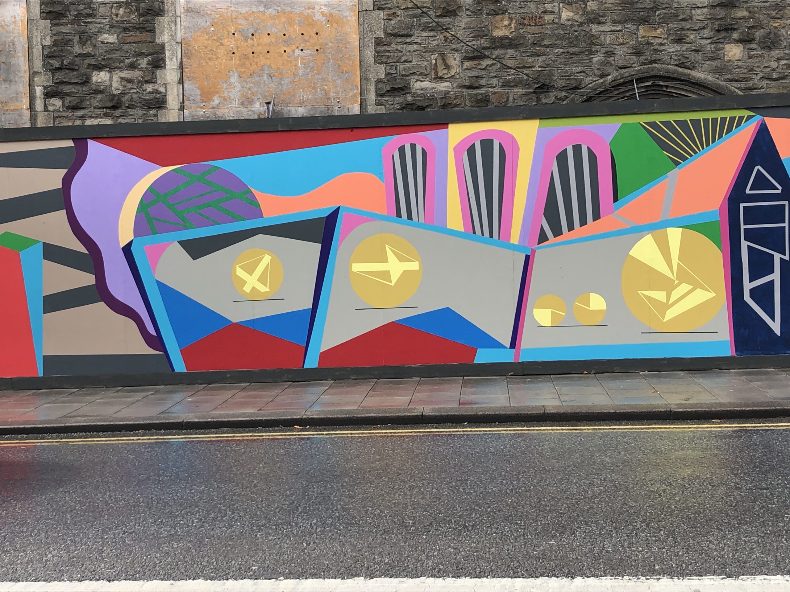 Paul Exton section of the Mechanics' murals