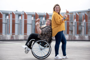 A Sporting and HR Collaboration   - Louise Hunt Skelley and Rachel Weaven who are holding a workshop for employers and managers on inclusivity in the workplace focusing on disability. Picture taken by Barbara Leatham.
