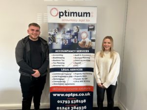 Trainees add up for Optimum -  Mckenzie Wallace and Megan Attwood.