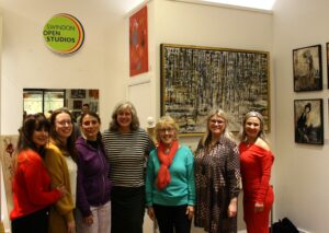 Swindon Open Studios 2024 - At the launch event, Labour Parliamentary candidate Heidi Alexander with featured artists