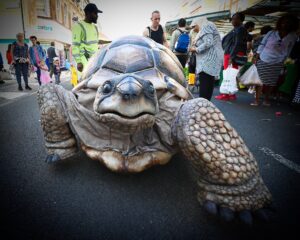 12 Free Tomorrow Festival Activities - Zelva the animatronic giant tortoise