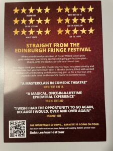 Oscar Wilde - sort of! - leaflet with reviews