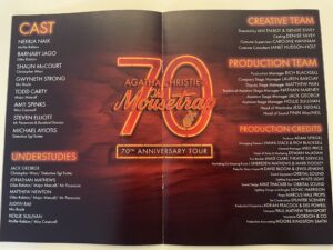 Agatha Christie's The Mousetrap - the cast of the current tour production