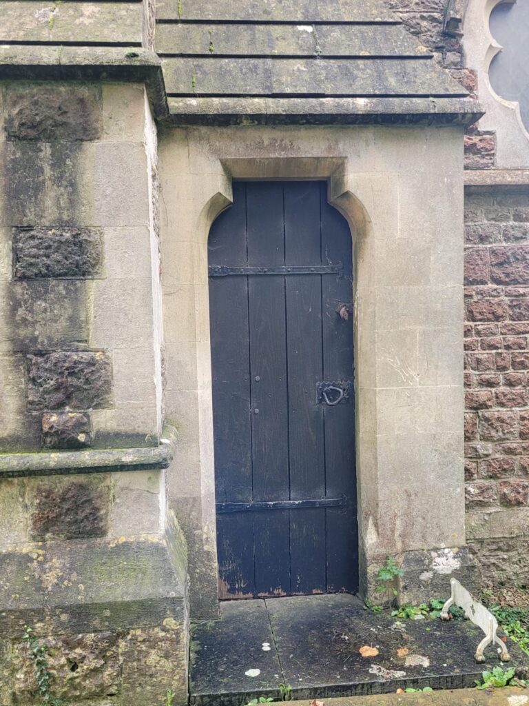 Side door at St Andrew's Blunsdon