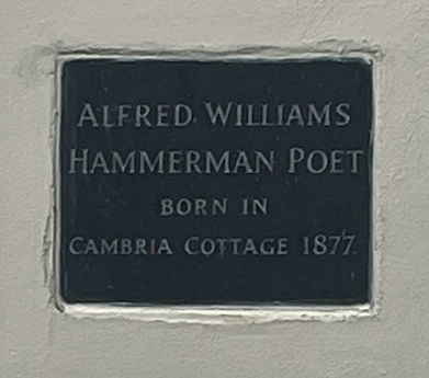 Plaque on Cambia cottage South Marston - birthplace of Alfred Williams