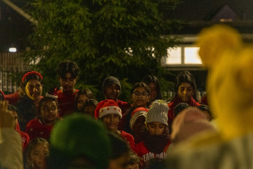 Children community singing