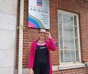 Museum/Art Artist Takeover - Helen Savin outside Museum and Art Swindon