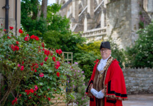 Malmesbury Marking VE Day Anniversary - Cllr Phil Exton, Mayor of Malmesbury who will lead the VE Day commemoration for Malmesbury