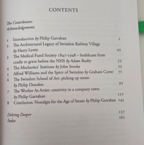 Made in Swindon contents list