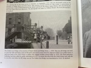 The Golden Lion bridge itself - seen in a book in Swindon's Local Studies