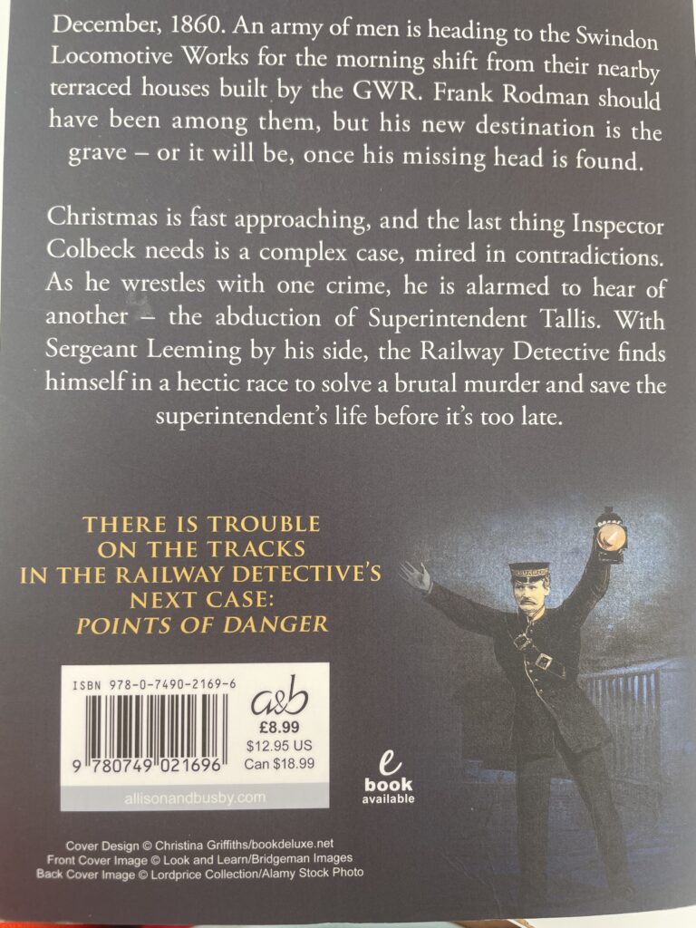 A Christmas railway mystery - edward marston - back cover