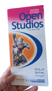 Swindon's Scintillating Summer of Art - SOS Leaflet cover 2003