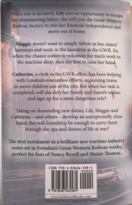 A GWR Set Novel - the back cover of the Great Western Railway girls
