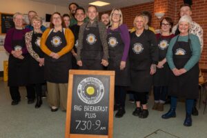 Big Give for Big Breakfast - some of the volunteers at the Big Breakfast Swindon