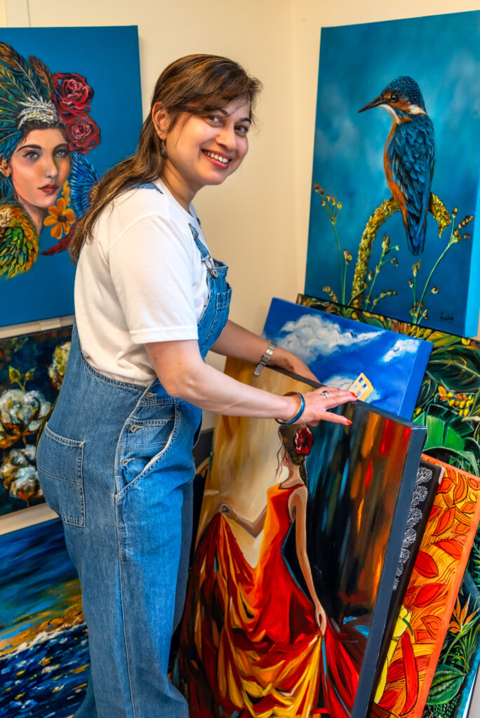Aradhna Rastogi in her studio