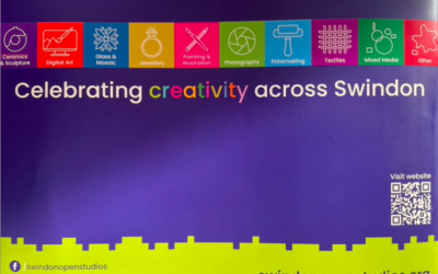 Celebrating Creativity Across Swindon - back page of the 2025 Swindon Open Studios brochure