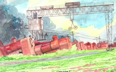 SOS 2025 New Venues - John Webb salvaging engine parts at Swindon workshops