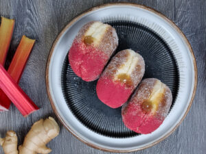 Artisan Bakery Wins 'Best Doughnut' - Rhubarb and Ginger Jam Vegan Doughnut