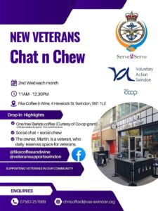 Veterans' Chat and Chew poster