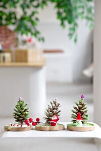 Free Festive Activities in Town Gardens - tiny christmas trees