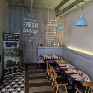 Veterans' corner in Fika coffee and wine