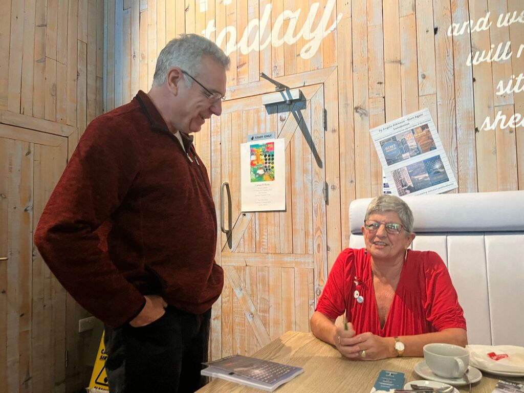 Angela Atkinson with Brian Carter