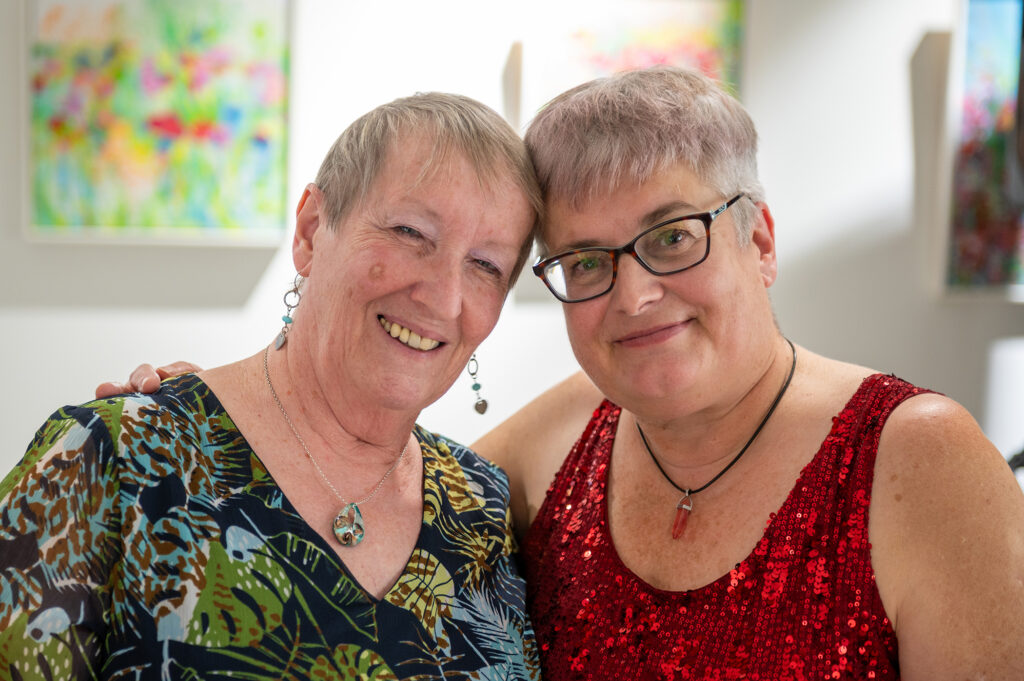 Fiona Scott and writing mentor Lis McDermott