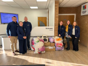 Financial Planners Support Toy Appeal - the Southby & Co. team dropping off £500 worth of toys for the Swindon Christmas Toy Appeal.